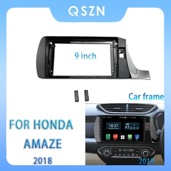 Для Honda Amaze 2018 RHD 9-дюймовый автомобильный радиоприемник Android MP5 плеер Панель Корпус Рамка 2Din головное устройство Стерео крышка приборной панели 18