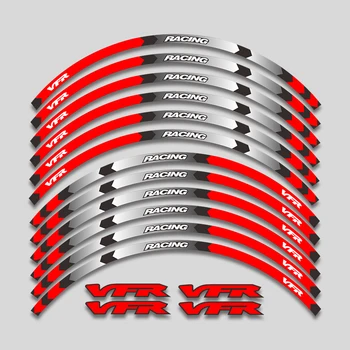 Для Honda VFR750 VFR800 VFR1200 VFR1200F VFR750 800 1200 1200F Аксессуары Для Мотоциклов Колеса Наклейки На Ступицу Обод Со Светоотражающей Полосой 11