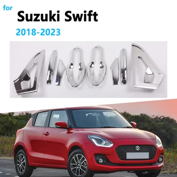 для Suzuki Swift 2018 2019 2020 2021 2022 2023 Хромированная Дверная Ручка Автомобиля, Крышка, Отделка, Защита От Коррозии, Украшение, Аксессуары для Авто