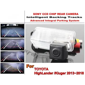 Для TOYOTA HighLander MK3/Kluger XU50 2013 ~ 2018 Камера Smart Tracks с чипом HD CCD Интеллектуальная динамическая камера заднего вида 15