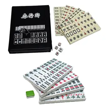 Дорожный маджонг, 144 плитки, настольная игра Маджонг, легкая для семейной игры