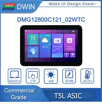 Емкостный сенсорный экран DMG12800C121_02WTC с диагональю 12,1 дюйма, разрешением 1280*800 пикселей, 16,7 Млн цветов, TN-TFT-LCD 6