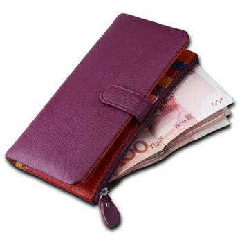 Женская кожаная сумочка карамельного цвета с несколькими слотами для карт, сумка для бумажника с несколькими слотами для рук, сумочка для рук 2
