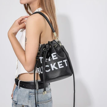 Женская сумка с буквенным принтом, роскошные дизайнерские сумки через плечо, кожаные женские сумки, кошельки, сумка через плечо, Sac De Luxe 8
