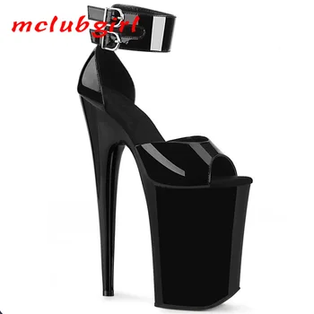 Женские босоножки на высоком каблуке, модный тренд, сексуальные танцевальные туфли на тонком каблуке, каблук 23 см, платформа 13 см, YKC 7