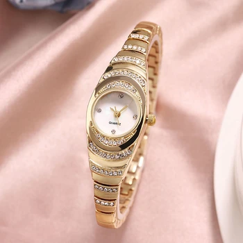 Женские часы Роскошного модного бренда женских часов Женские кварцевые наручные часы Classic Silver Simple Femme Стальной ремешок relogio feminino