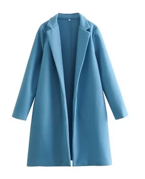 Женское волнистое пальто ручной работы с двусторонним кашемировым жакетом и кашемировым пальто 9