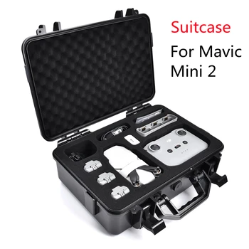 Жесткий чехол для хранения дрона Mini 2 из АБС-пластика, водонепроницаемая коробка, чемодан, взрывозащищенный для аксессуаров дрона DJI Mavic Mini 2. 11