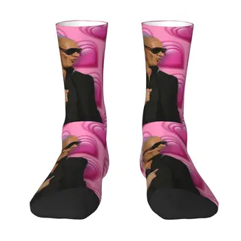 Забавные мужские полезные носки Pitbull Dress Socks Унисекс, удобные теплые носки с 3D-печатью Mr. World Rapper Singer Crew Socks 2