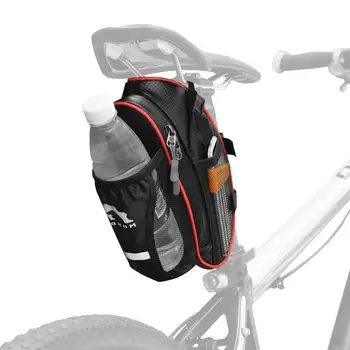 Задняя сумка для подседельного штыря Надежная Простая установка Велосипедное снаряжение большой емкости Сумка для велосипедных бутылок Велосипедная седельная сумка 9
