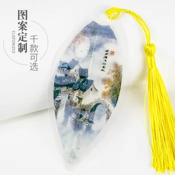 Закладка для вен в Цзяннаньском водном городке, креативная закладка для листьев, канцелярские принадлежности для путешествий, памятная функция, закладка для рукоделия. 19