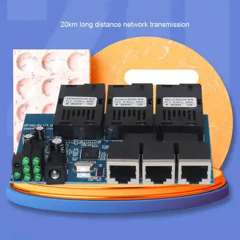 Замена модуля оптоволоконного коммутатора Ethernet PCBA для гостиничного преобразователя 18