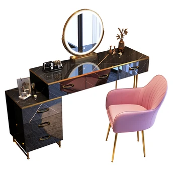 Зеркала для хранения, туалетный столик, коробка, Органайзер для стула, туалетный столик для макияжа, Роскошная мебель для спальни в скандинавском стиле 18