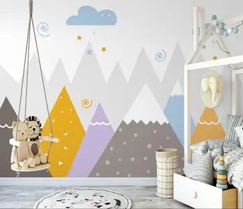 Изготовленные на заказ обои Nordic simple valley фото интерьера детской комнаты 3D фреска обои для стен спальни обои для домашнего декора 14