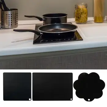 Индукционный коврик для варочной панели Силиконовая накладка для индукционной плиты Высокотемпературная накладка для защиты от царапин для кухонных приспособлений на плите 16