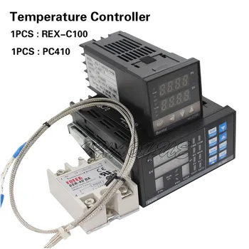 Интеллектуальный Панель управления температурой PC410 Термостат REX-C100 Термопара 40DA Твердотельная Паяльная станция BGA 7
