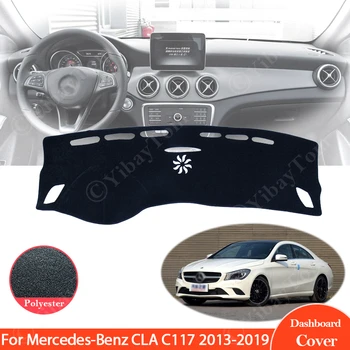 Коврик для Приборной панели Mercedes Benz CLA C117 2013-2019 CLA180 200 220 250 AMG CLA200 Автомобильный Солнцезащитный Козырек Приборной панели Противоскользящий Защитный 15