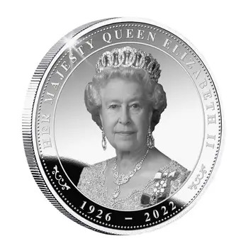 Коллекционная Сувенирная монета Памятные Коллекционные Серебряные Монеты, Устойчивые к ржавчине, Ее Величество Королева, Необращенная Монета 12