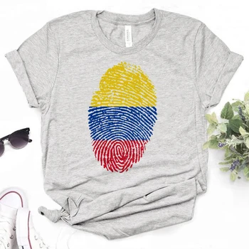 Колумбийский топ, женская уличная футболка, женская дизайнерская уличная одежда 2000-х годов, одежда 12