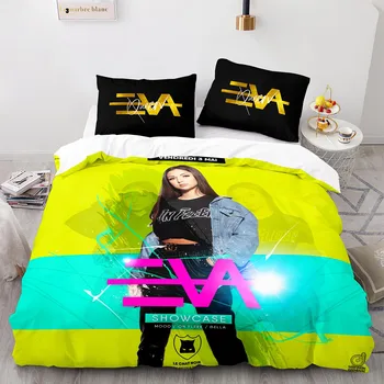 Комплект Постельного белья Eva Queen Single Twin Full Queen King Size Eva Queen Bed Set Aldult Kid Kawaii Наборы Пододеяльников 3D Принт 001 2