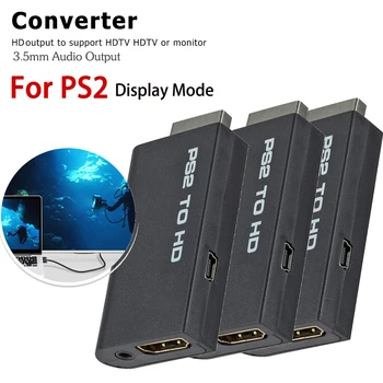 Конвертер аудио Видеоадаптера Full HD для PS2 в HDMI-совместимый 480i / 480p / 576i с аудиовыходом 3,5 мм для всех режимов отображения PS2 12