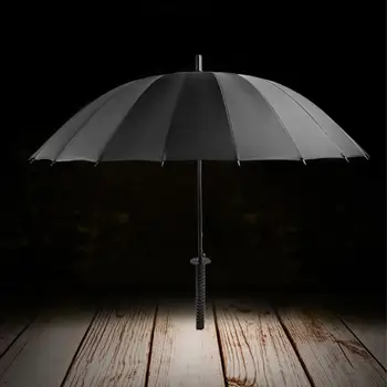 Креативный Большой Ветрозащитный Зонт С Мечом Самурая С Длинной Ручкой, Японский Зонт в стиле Ниндзя От Солнца И Дождя, Прямые Зонты С Автоматическим Открытием 6