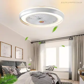Креативный дизайн 50 см с вентилятором с дистанционным управлением, интеллектуальный потолочный вентилятор Bluetooth, современный декоративный светильник для спальни 13