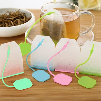 Креативный чайник в форме чайника, Ситечко для заварки Чая, Ситечко для чая, Силиконовый Чайный Пакетик, Листовой Фильтр, Диффузор, Чайная посуда, Кухонные Принадлежности 5