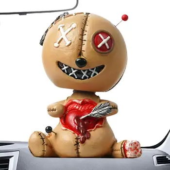 Кукла Вуду, качающая головой кукла, фигурки с качающейся головой на Хэллоуин для автомобиля, игрушки с качающейся головой на Хэллоуин для автомобиля, игрушечный автомобиль с качающейся головой 8