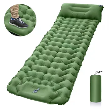 Легкий надувной коврик для кемпинга, коврик небольшого размера для пеших прогулок 4