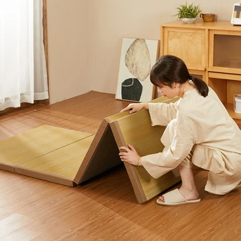 Ленивый матрас в японском стиле, детский коврик для ползания, удобный матрас татами, складной коврик для сна 19