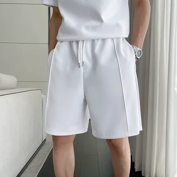 Летние спортивные шорты Модная мужская одежда Свободные Простые спортивные повседневные Универсальные шорты с прямыми штанинами Модный мужской спортивный костюм 10