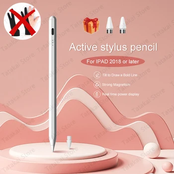 Магнитный Стилус для отвода ладони для iPad Pen 2018 2020 2021 2022 Pro Air Mini Lapiz для Apple Pencil с Наклоном Отвода ладони 2
