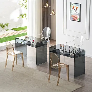 Маникюрные столы для отдыха в Скандинавии, мебель для салонов, современный дизайнерский стеклянный маникюрный стол, отдельные столики для маникюра, стол для ногтей 8