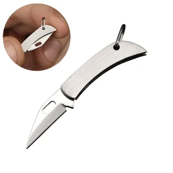 Мини Карманный нож Складной нож из нержавеющей стали Брелок Подвеска Резак для Распаковки Ручной инструмент Подарок для мужчин Женщин EDC Инструменты выживания 17