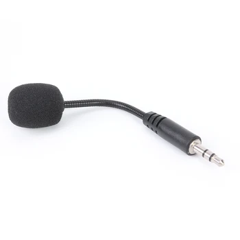 Мини-микрофон для внешней гарнитуры с громкой связью 3,5 мм, гибкий микрофон для телефона