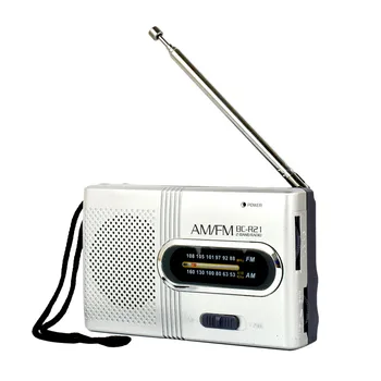 Мини Портативное радио Ручной двухдиапазонный AM FM Музыкальный плеер Динамик с телескопической антенной Наружное радио Стерео 11