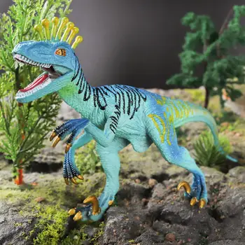 Миниатюрная статуэтка Обучающая фигурка динозавра Реалистичная игрушка-модель из ПВХ для детей Яркая статуэтка триасового эораптора 13