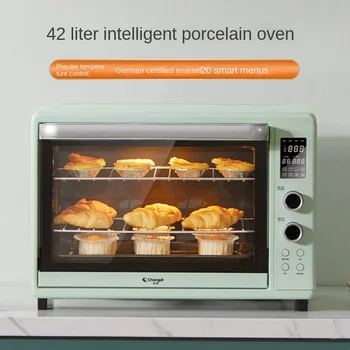 Многофункциональная автоматическая электрическая духовка с эмалью, 42 л, большая емкость для домашней выпечки 6