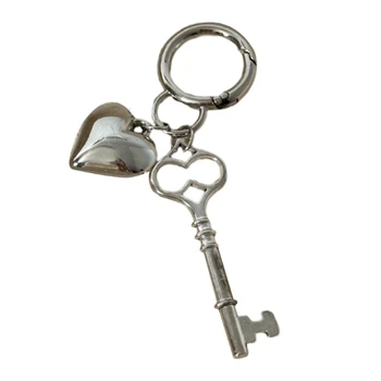 Модные ключи и брелок в виде сердца Материал сплава Y2K брелок для ключей Ювелирные изделия брелок в виде сердца Аксессуары для сумок для женщин Прямая поставка 15