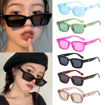 Модные очки для водителя в квадратной оправе, ретро-солнцезащитные очки, Солнцезащитные очки для женщин, прямоугольные солнцезащитные очки, женские очки. 9