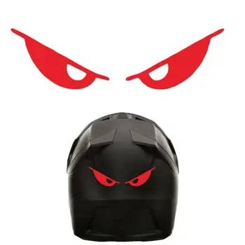 Мотоциклетные светоотражающие шлемы Наклейки для глаз в форме злых глаз Виниловые наклейки на кузов автомобиля Украшения Автомобильные Аксессуары 13