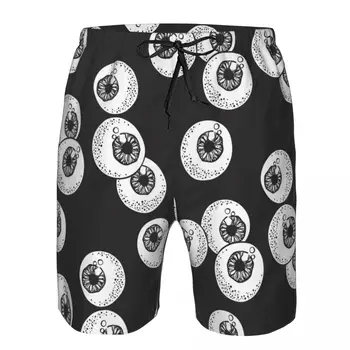 Мужская быстросохнущая пляжная одежда, купальник с человеческими глазными яблоками, мужской купальный костюм, мужские купальники 19