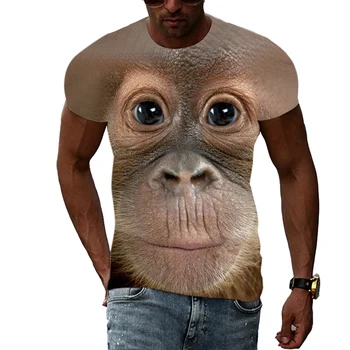 Мужская летняя футболка с 3D-принтом 