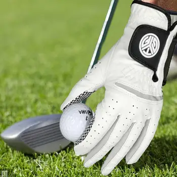 Мужская перчатка для гольфа на левую руку, мягкая дышащая нескользящая микрофибра с противоскользящими гранулами, перчатки для гольфа, подарки, принадлежности для гольфа