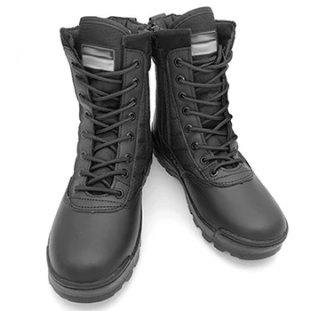 Мужские военные ботинки, зимние армейские ботинки в пустыне, Уличные охотничьи треккинговые походные ботинки, водонепроницаемые нескользящие мужские тактические ботинки 13