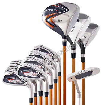 Мужские клюшки для гольфа RV-1 в комплекте с клюшками для гольфа, клюшки для гольфа R / S Flex с графитовым или стальным стержнем, без сумки 7