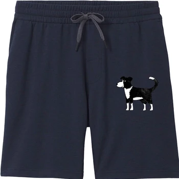 Мужские шорты с принтом Бордер-колли, мультяшная собака, арт-колли, мужские шорты, женские мужские шорты 19