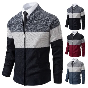 Мужской зимний свитер Кардиган, мужские куртки для мужчин, одежда, кардиган, свитера для мужчин, пальто, теплые утепленные свитера, куртки 16