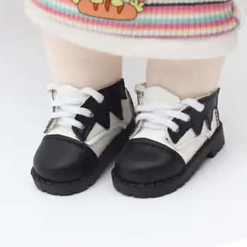 Мягкая кукольная обувь Кукольная обувь Цветной блок с высокой имитацией 20 см Подходящей по цвету кукольной обуви Мягкие мини-туфли с тонким рисунком для кукол